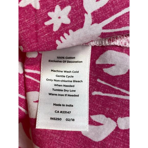 Talbots Women's Pink Lobster Rockstar Costal Tunic Blouse Size Petite (X-Small) - Picture 9 of 9